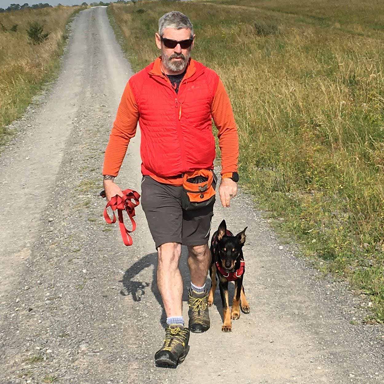 Joe and dog 'Bear'