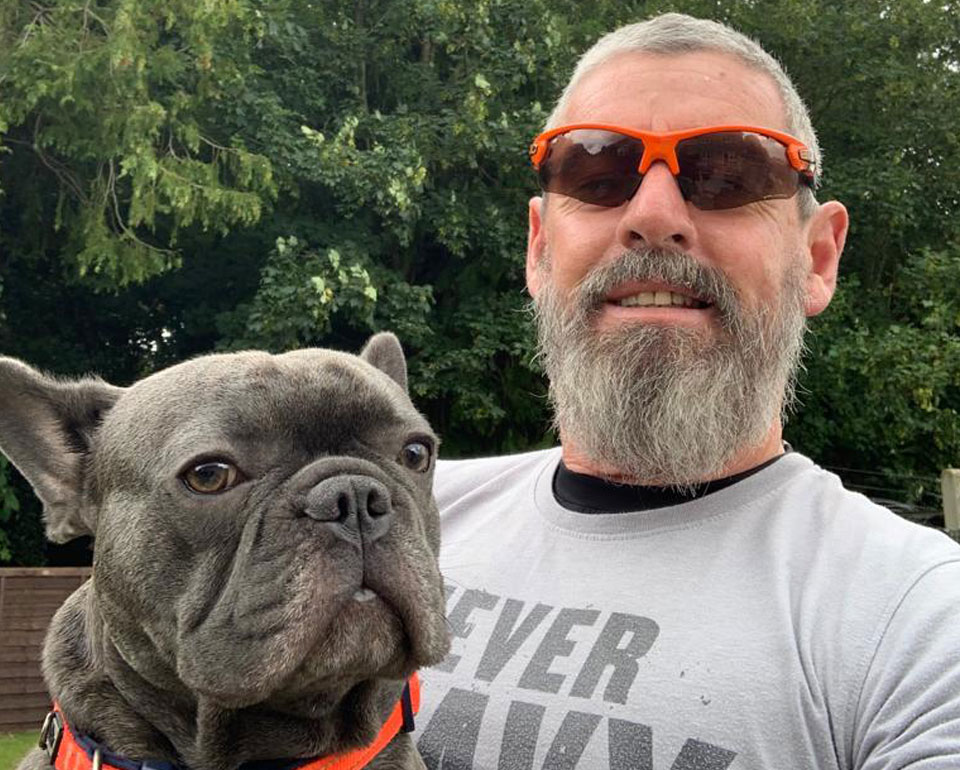 Joe and dog 'Groot'